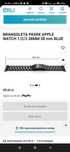 Bransoleta Apple Watch czarna i srebrna