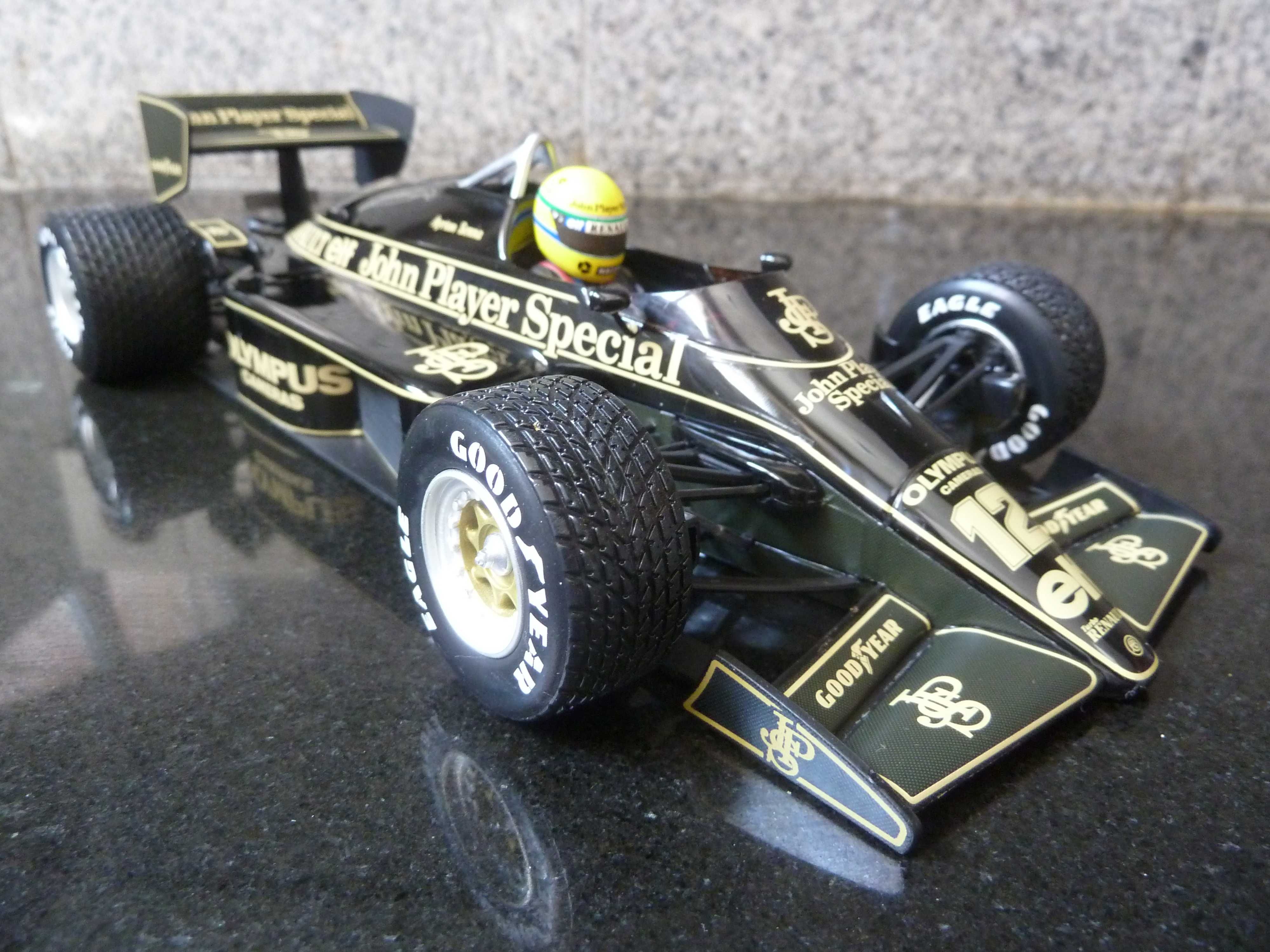 1:18 Minichamps, Lotus 97T, Senna, 1985 Winner GP Portugal, AutoArt