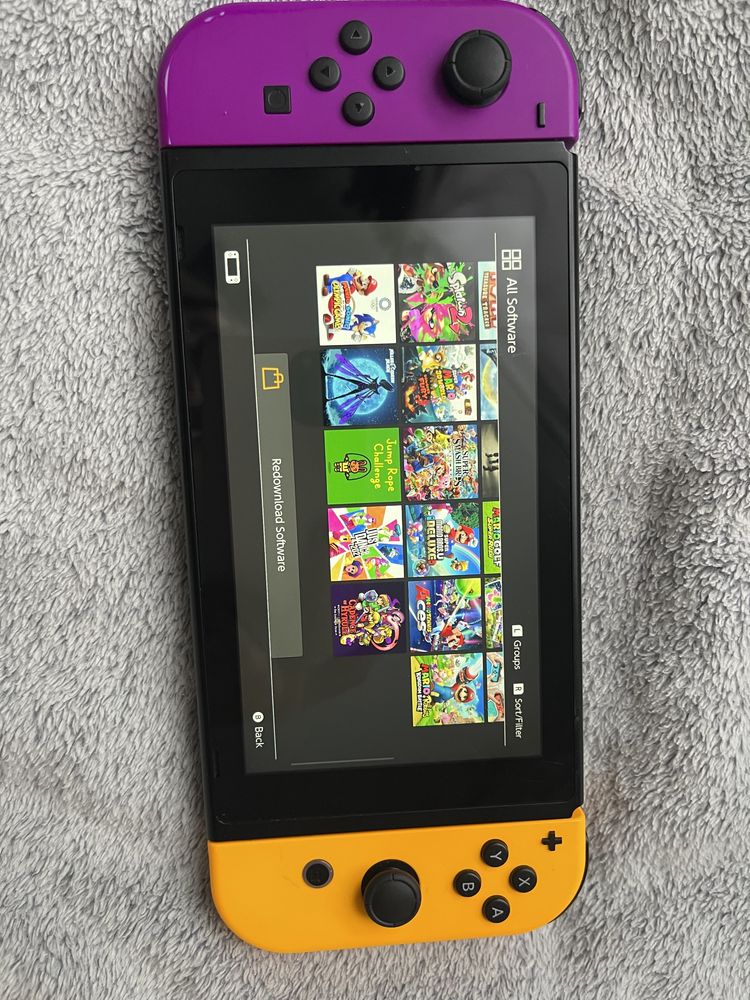 Nintendo Switch Neon Purple-Orange