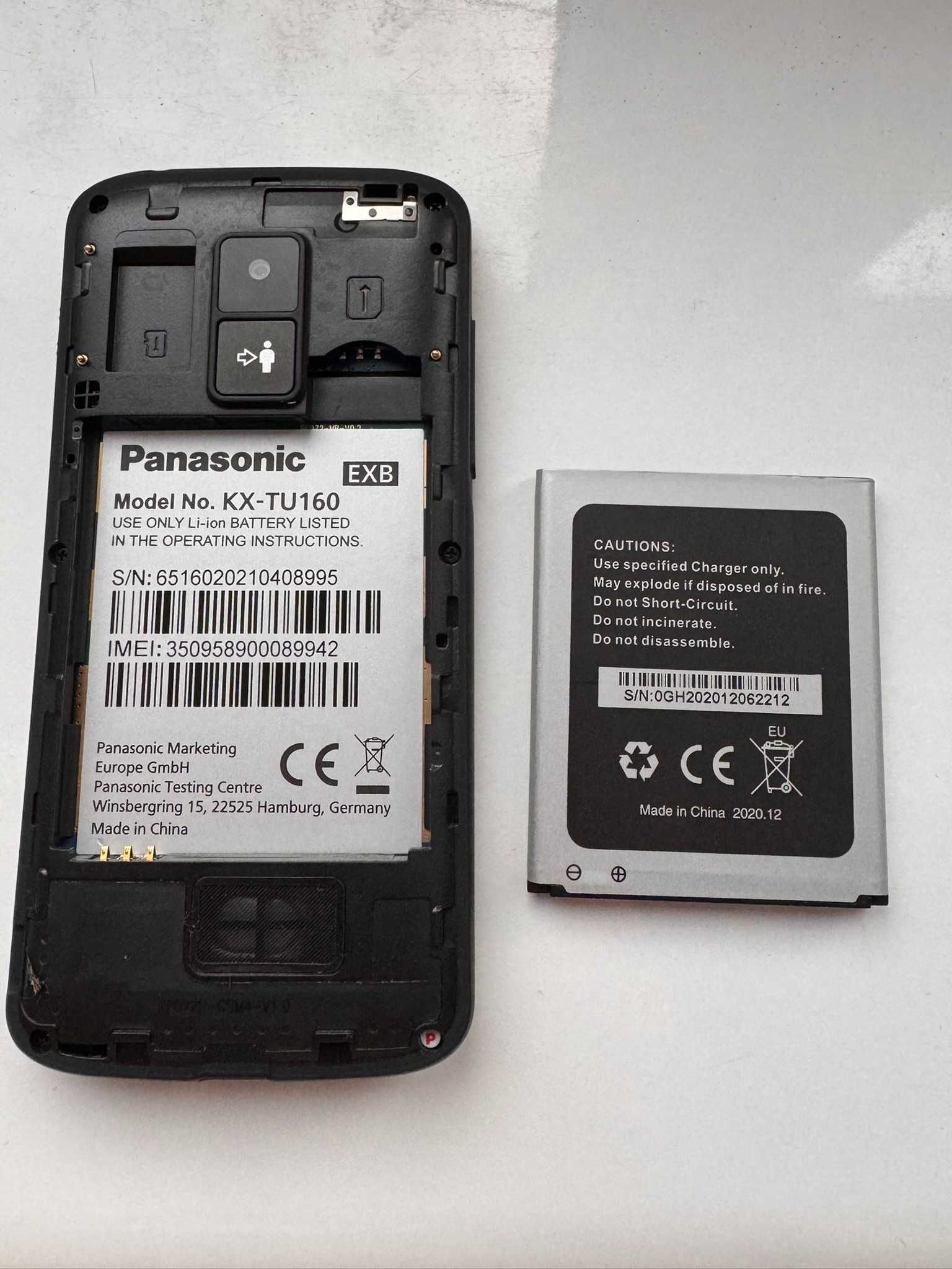 Panasonic KX-TU160 Telefon dla starszej osoby, seniora duże klawisze