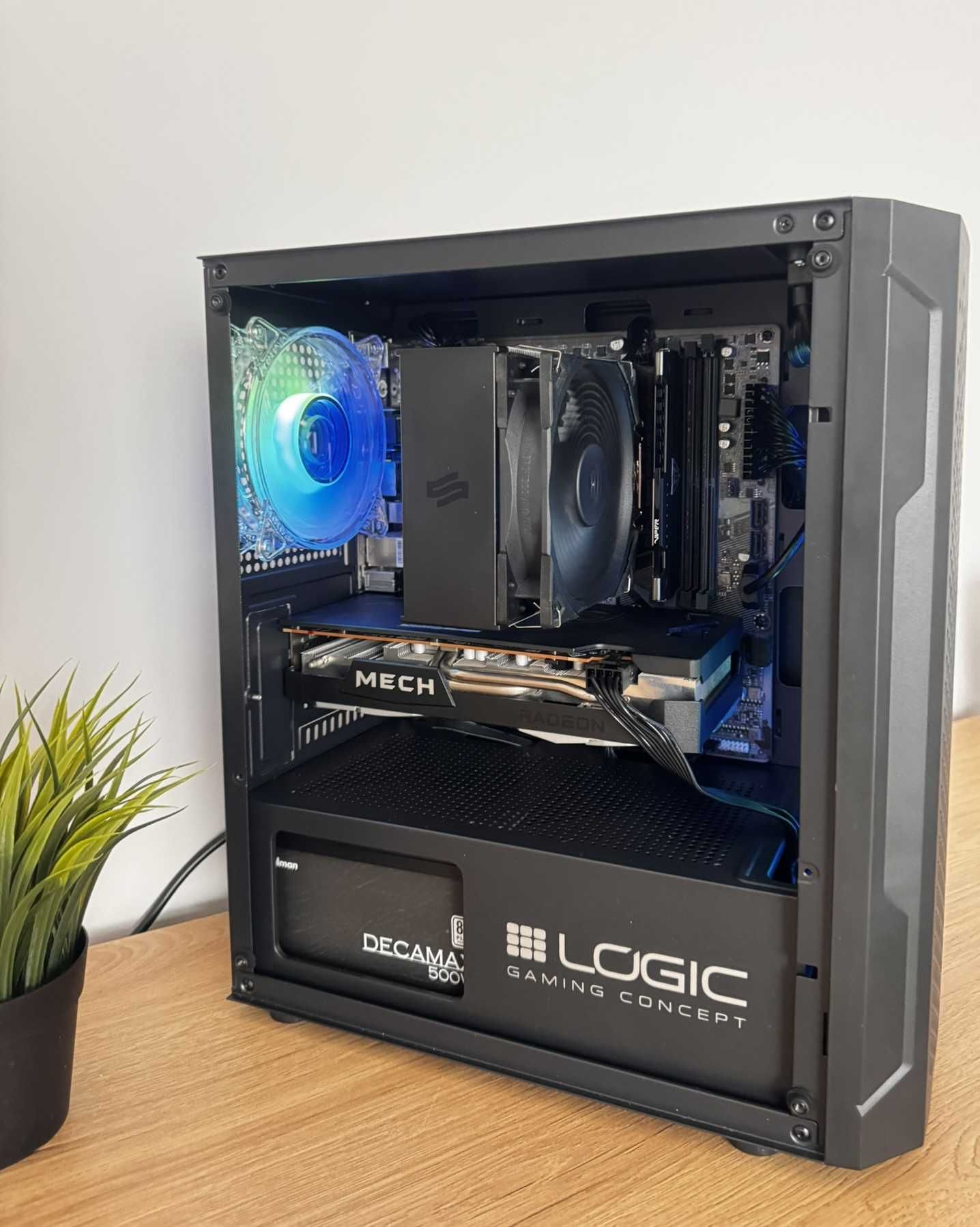 Solidny Komputer Gamingowy i5-12400F + RX 6600 + 16GB DDR4 + 1TB SSD
