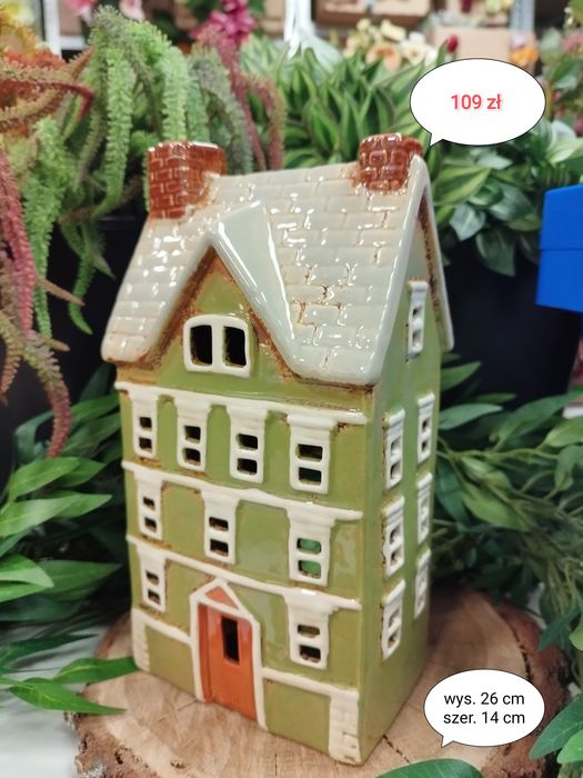 Domek na tealighty wysokość 26 cm