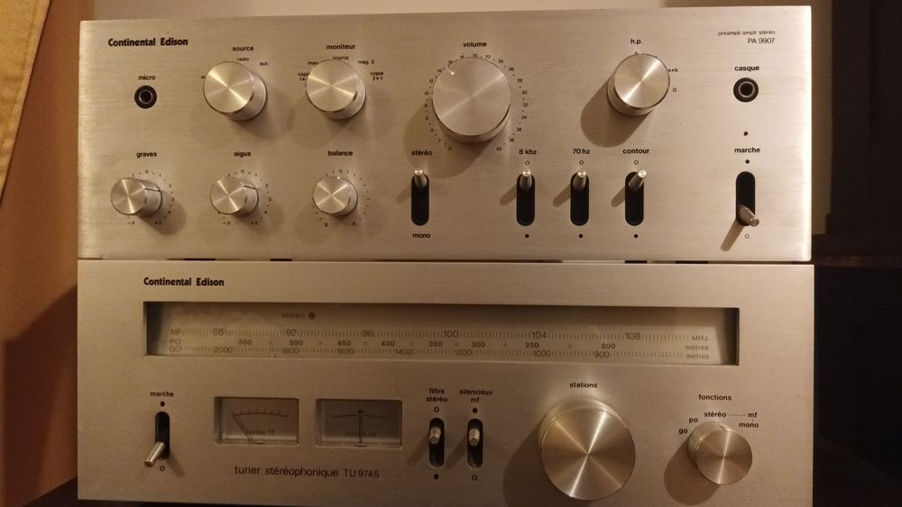 Wzmacniacz Continental Edison PA 9907 + tuner TU 9745 UNITRA