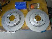 Tarcze ATE Power Disc + klocki + czujnik Bmw e60 tył