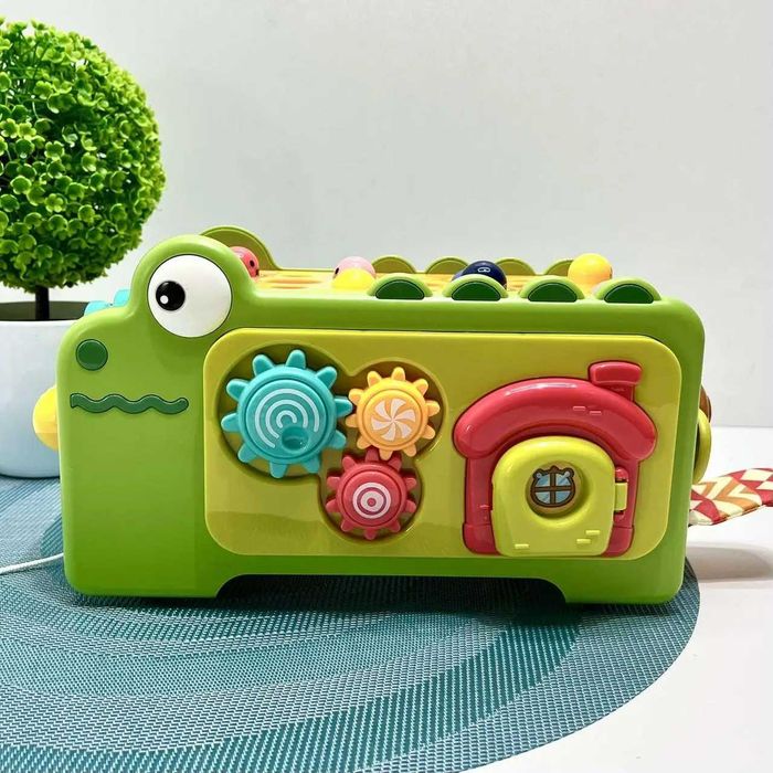 Гра Крокодил рибалка бізіборд каталка на шнурку 27см (831)