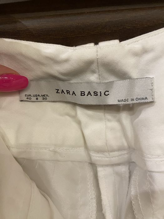Spodnie Zara biale