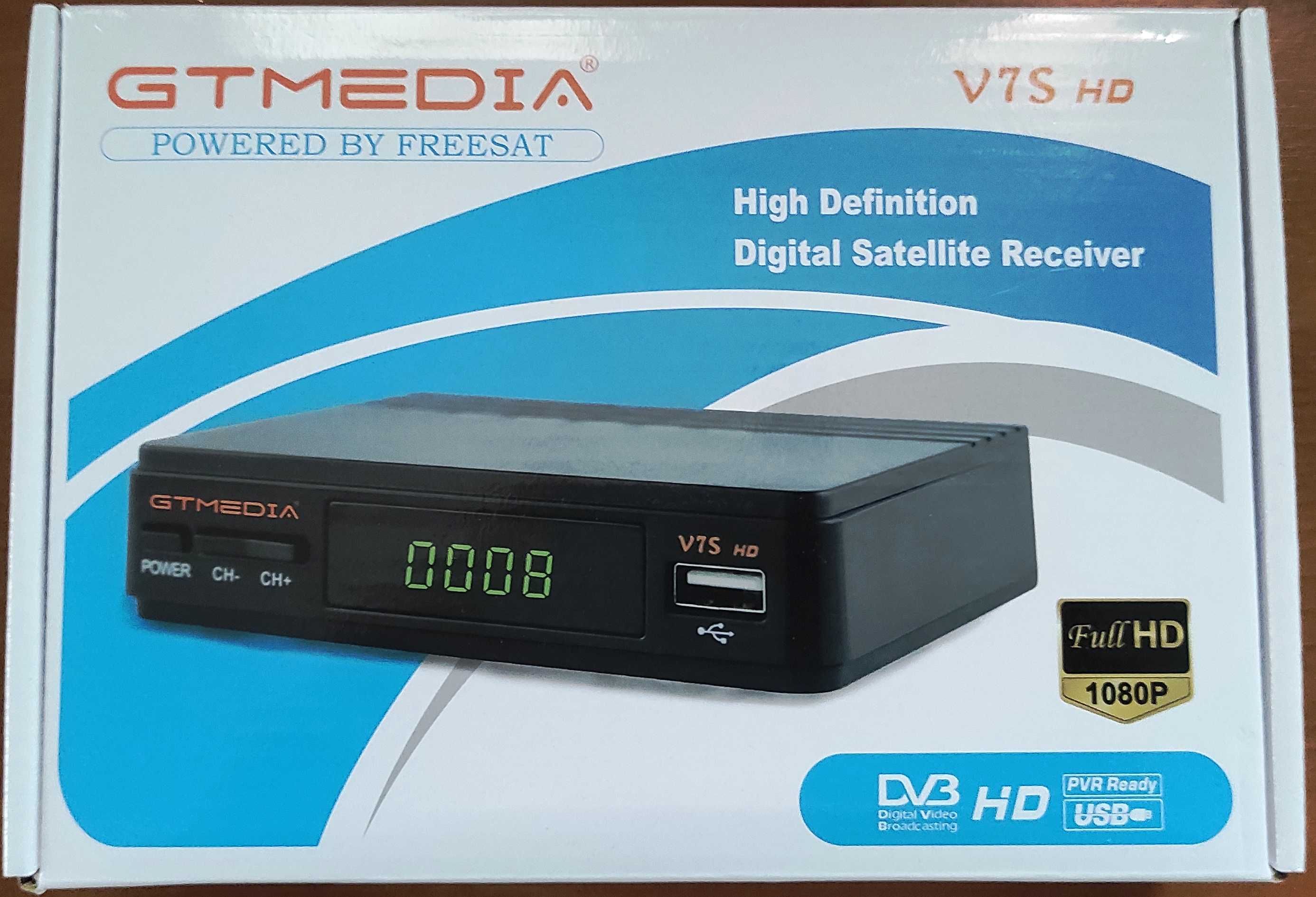 1 Recetor de Satélite Digital GTMEDIA V7S Full HD 1080 P