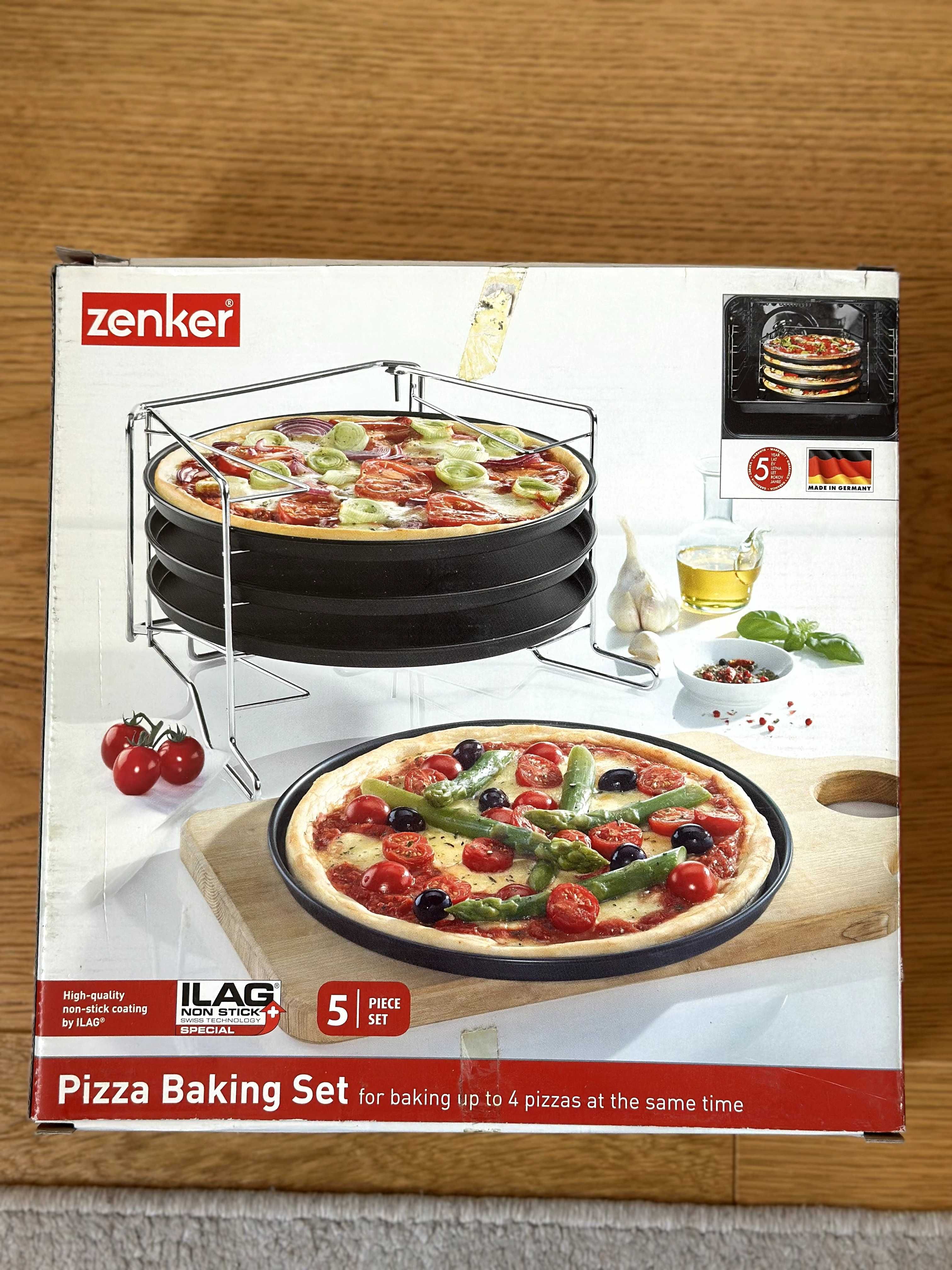 Zestaw 4 blach do pieczenia PIZZY ZENKER (nowy)