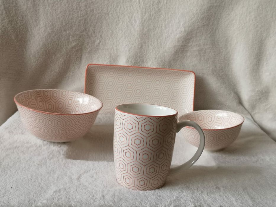 Nowy zestaw śniadaniowy z porcelany