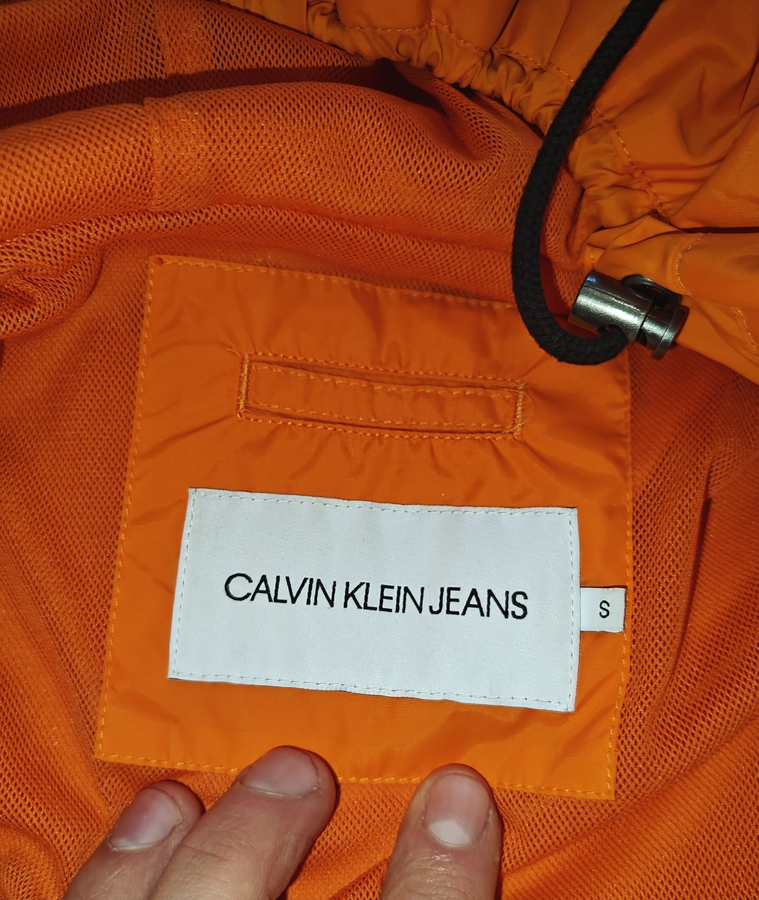 Świetna męska kurtka Calvin Klein Orange Jacket rozmiar S