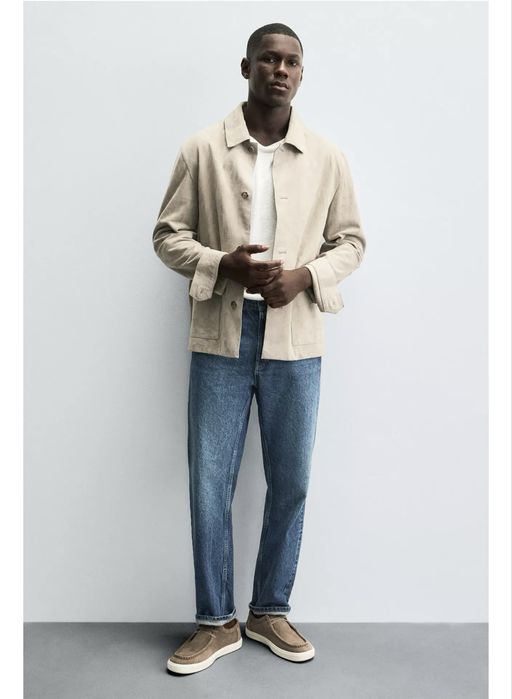 Шкіряні топсайдери ZARA