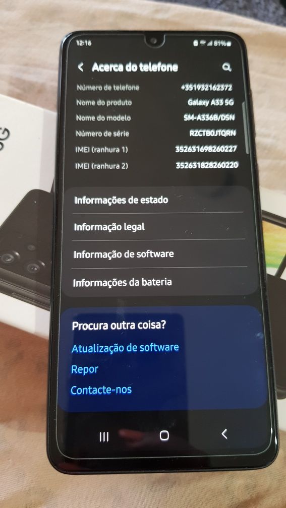 Samsung A 33 como novo