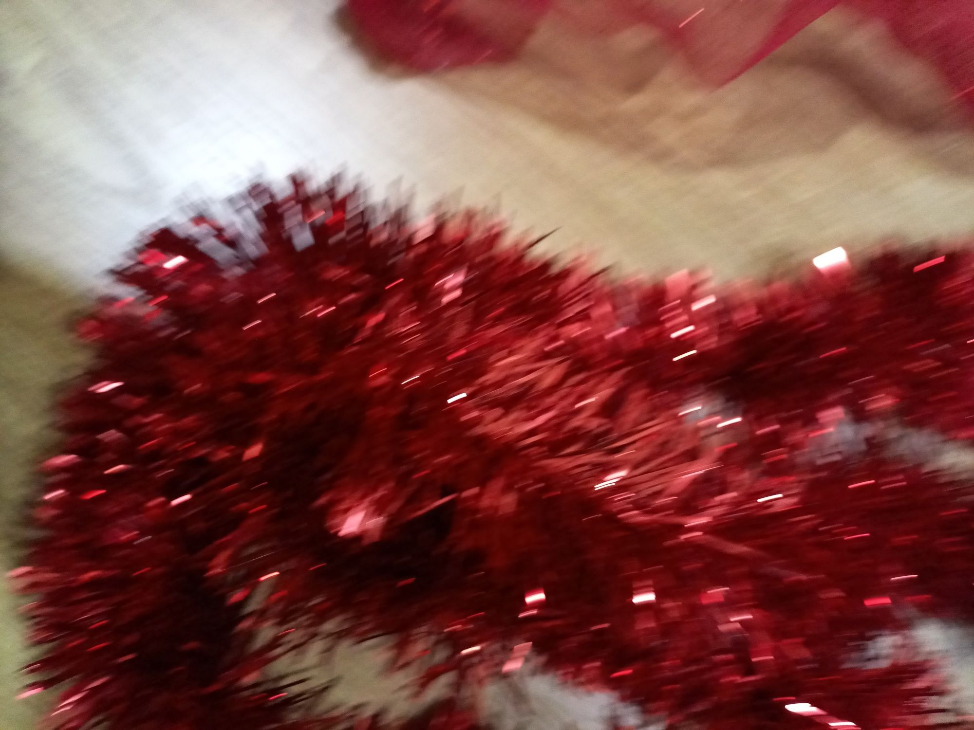 Fitas decorar pinheiro cor vermelho