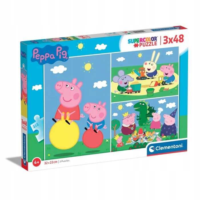 puzzle Clementoni 3x48el. Peppa Pig - NOWE