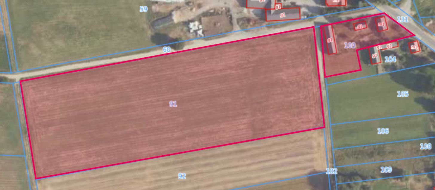 Siedlisko 24 ar i działka rolna 2,3 ha /k Wizny