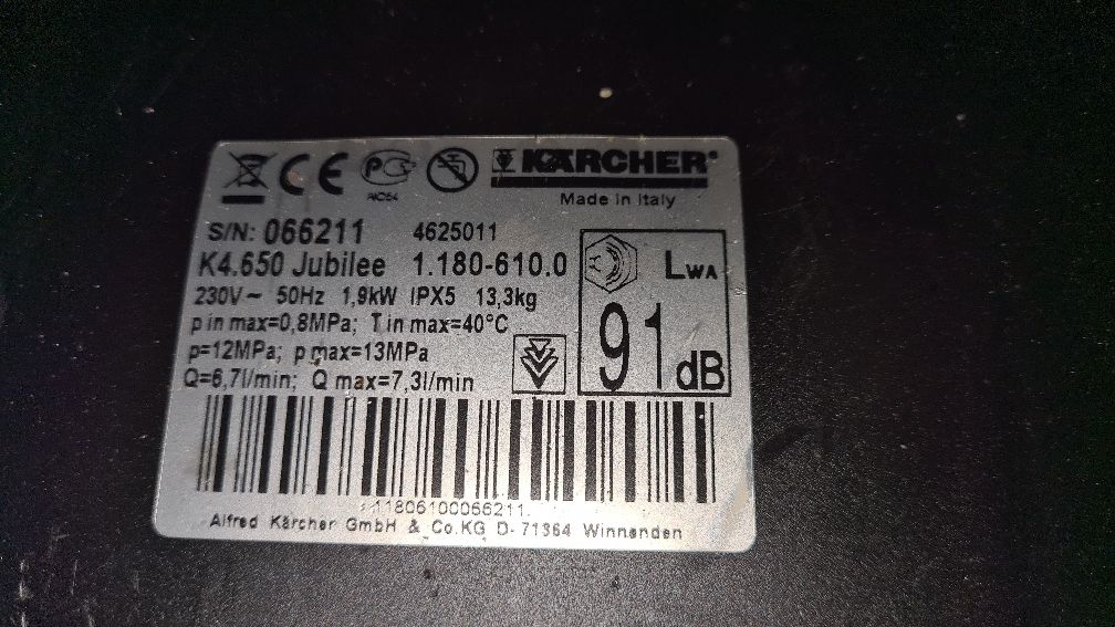 Karcher K4.650  myjka ciśnieniowa 230V
