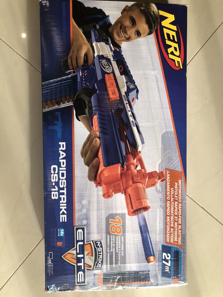 NERF RAPIDSTRIKE CS-18 Elite stan idealny j. Nowy