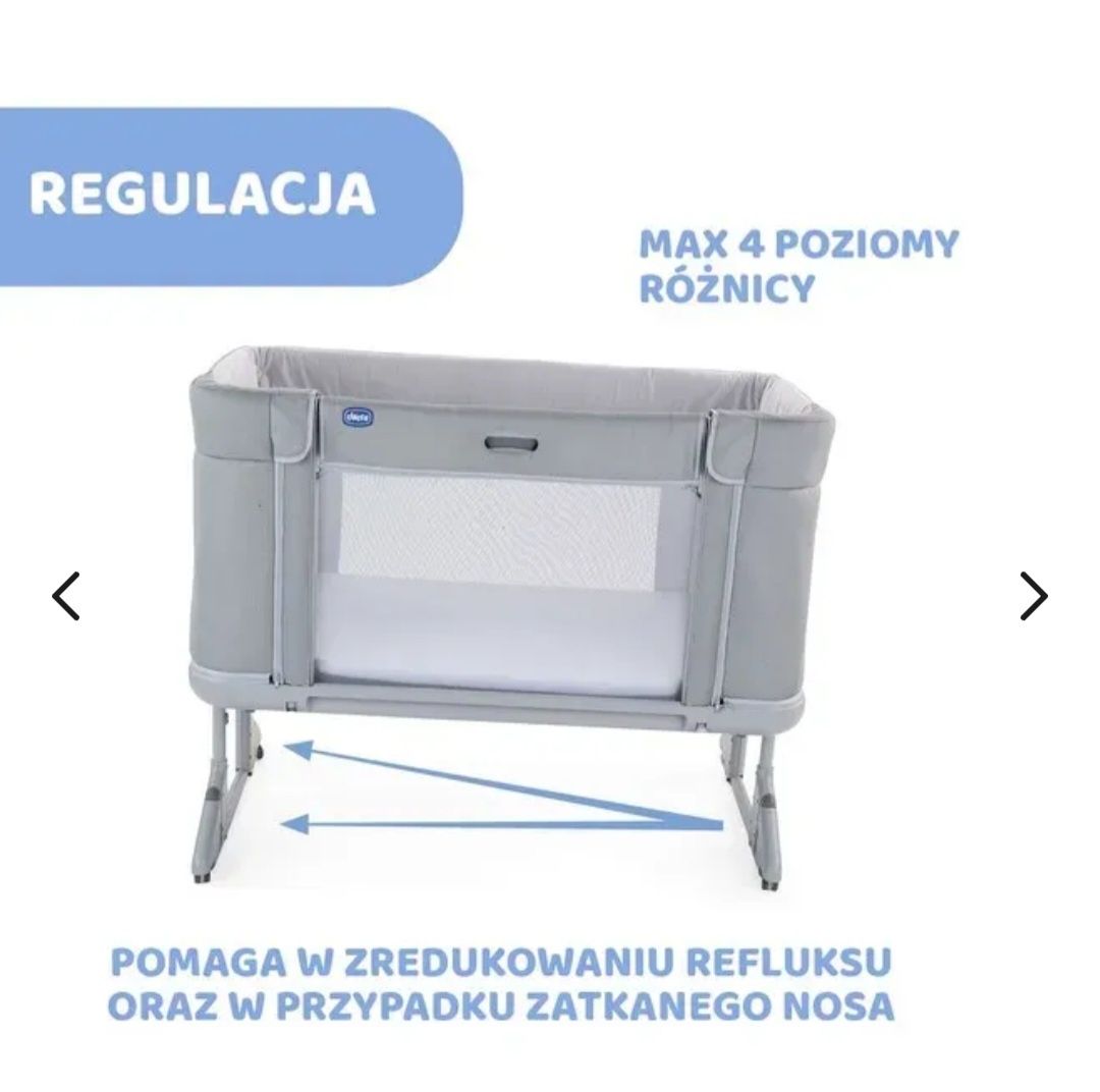 CHICCO NEXT2ME FOREVER łóżeczko dostawne
Wymiary po rozłożeniu: 121 x