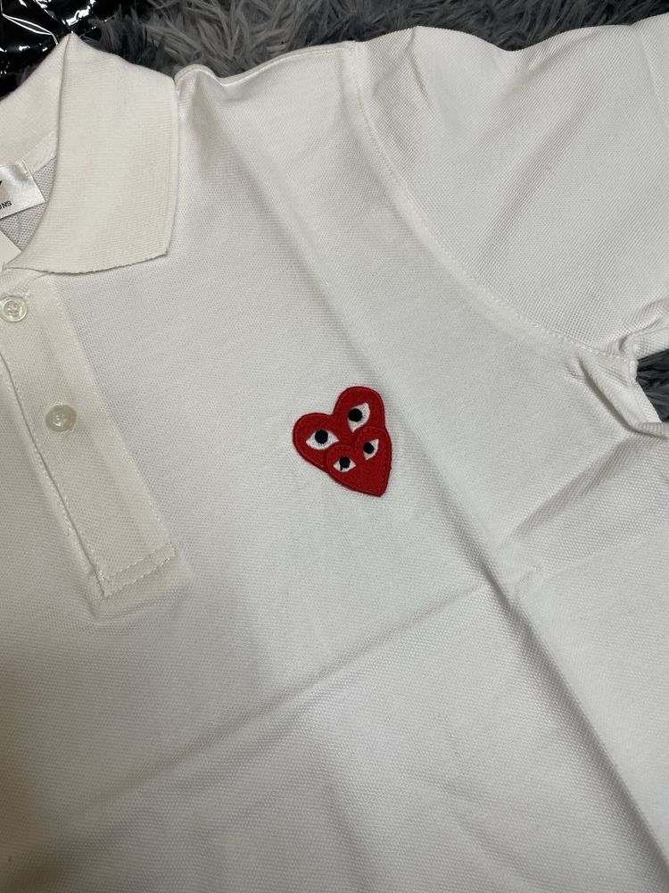 Футболка поло CDG Play / comme des garcons polo