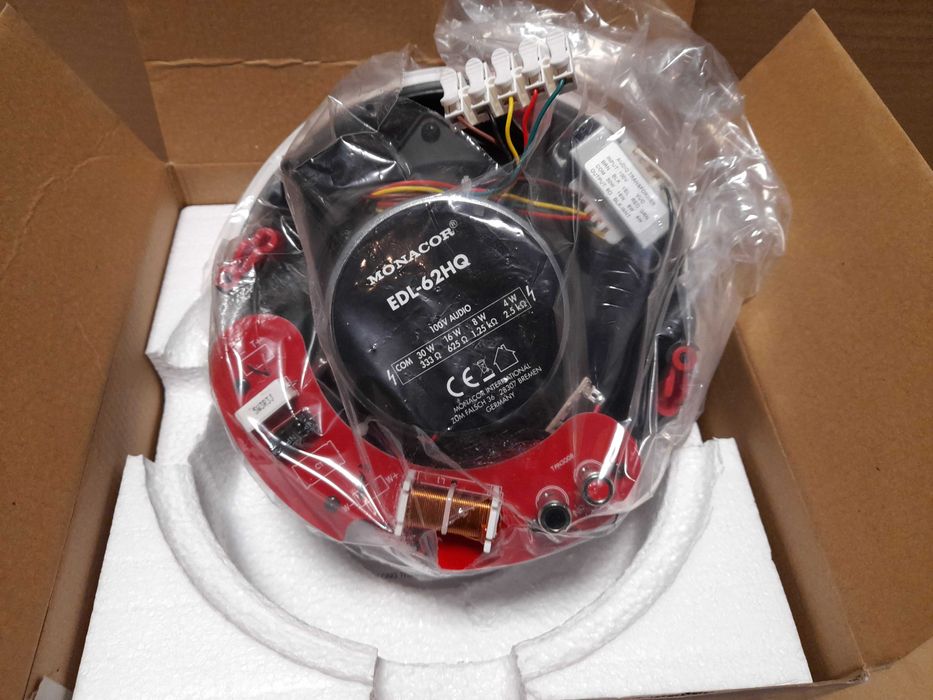 Nowy głośnik sufitowy MONACOR EDL-62HQ