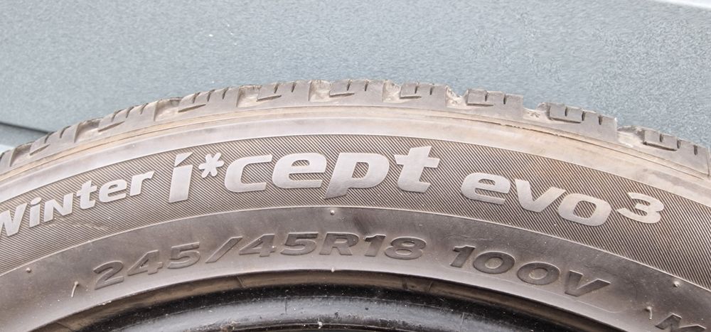 4szt zimowe do BMW xdrive 245/45R18 + 275/40R18 Hankook 21r bdb stan