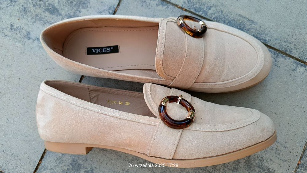 Buty damskie mokasyny 39