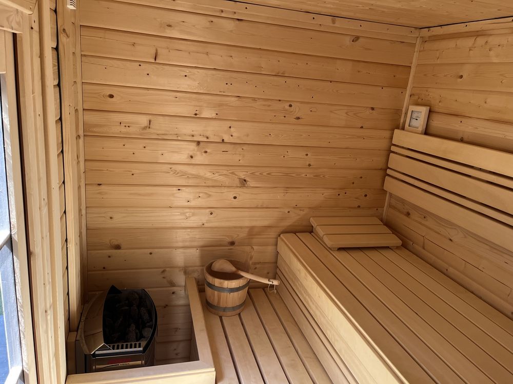 Sauna fińska, sauna sucha, sauna ogrodowa, piec Harvia