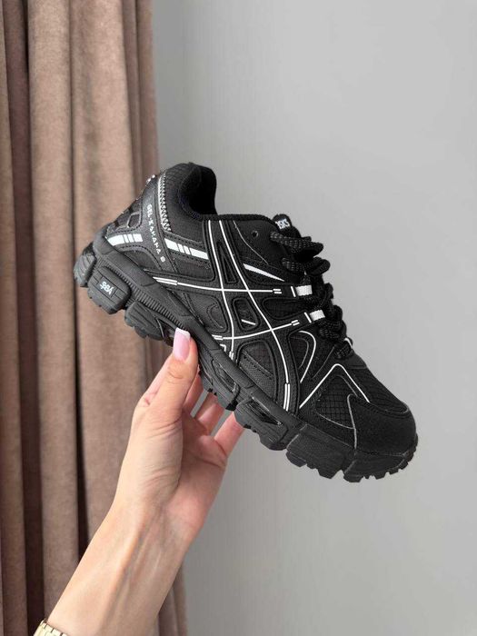 Asics Gel-Kahana 8 Black зима, асікс кахана 8 на термо, кахана 8