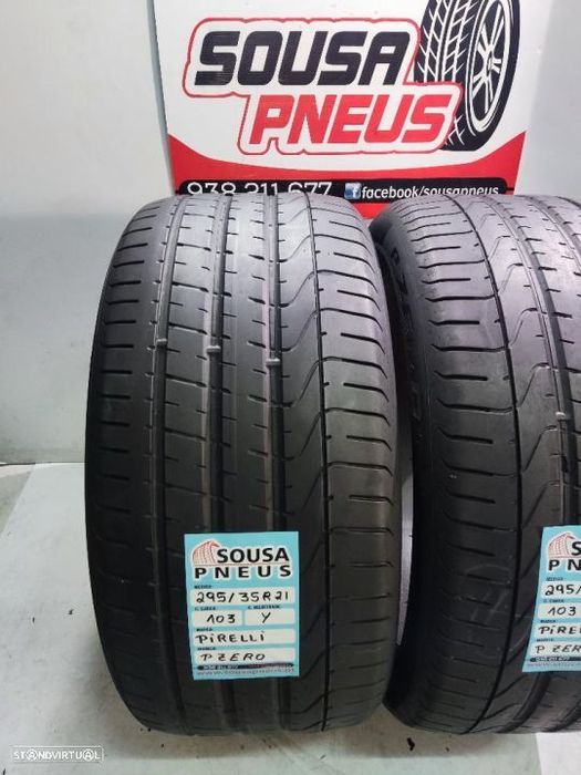 2 pneus semi novos 295-35r21 pirelli - oferta dos portes 180 EUROS