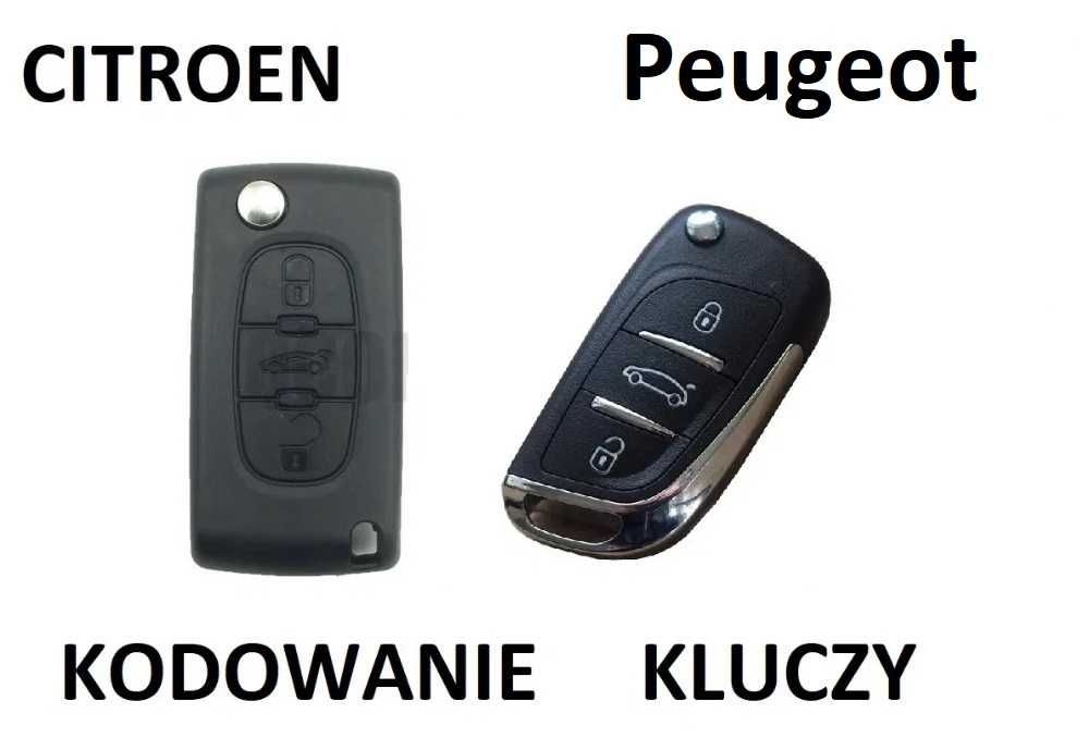 Kluczyk Peugeot  plus kodowanie