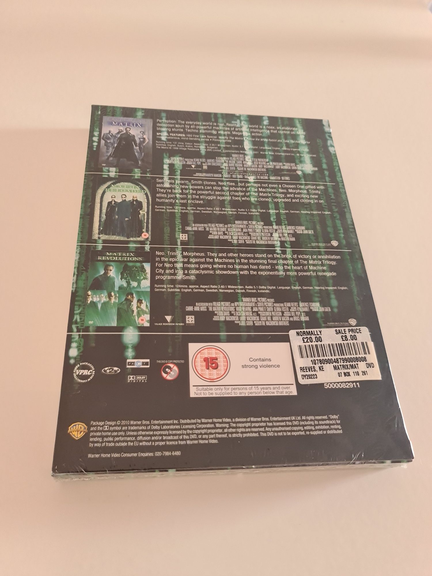 Matrix trilogia colecionador selado