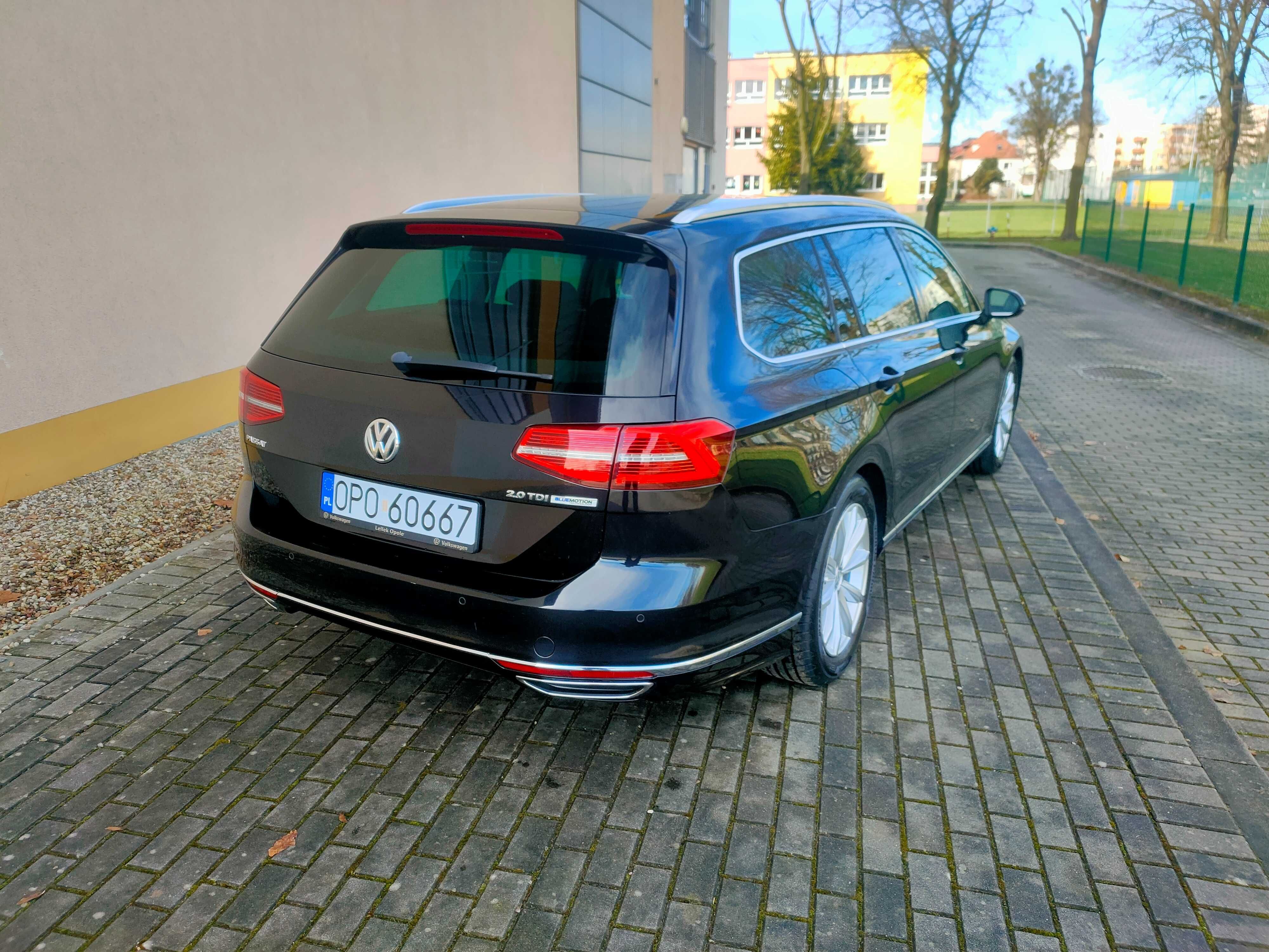 VW Passat B8 Highline 2.0tdi Automat Full Led Skóra DeepBlack Salonowy