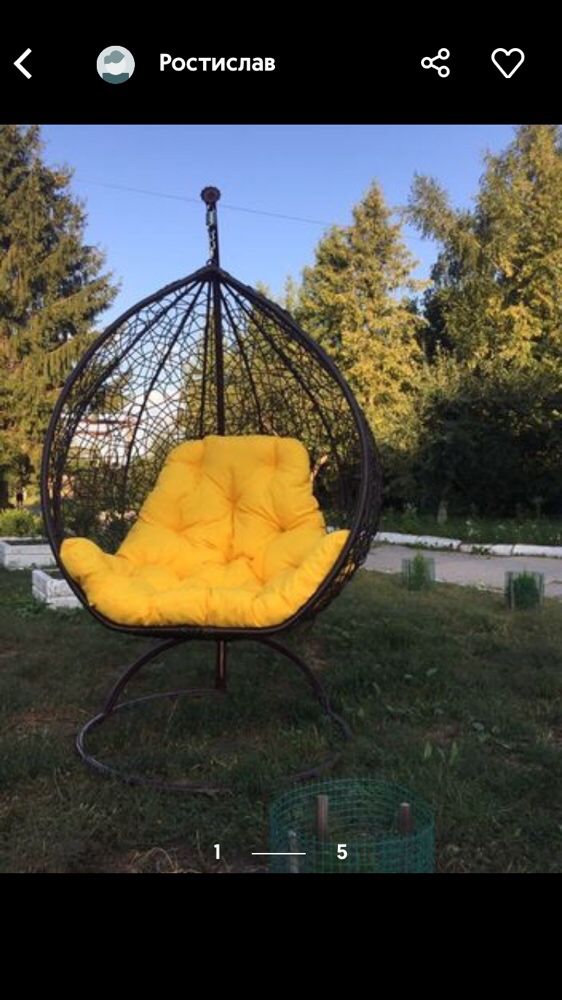 Подушка для крісла кокона, подушка для кресла-кокона, матрац кокон.
