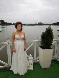 Suknia ślubna rozmiar 36, kolor ecru