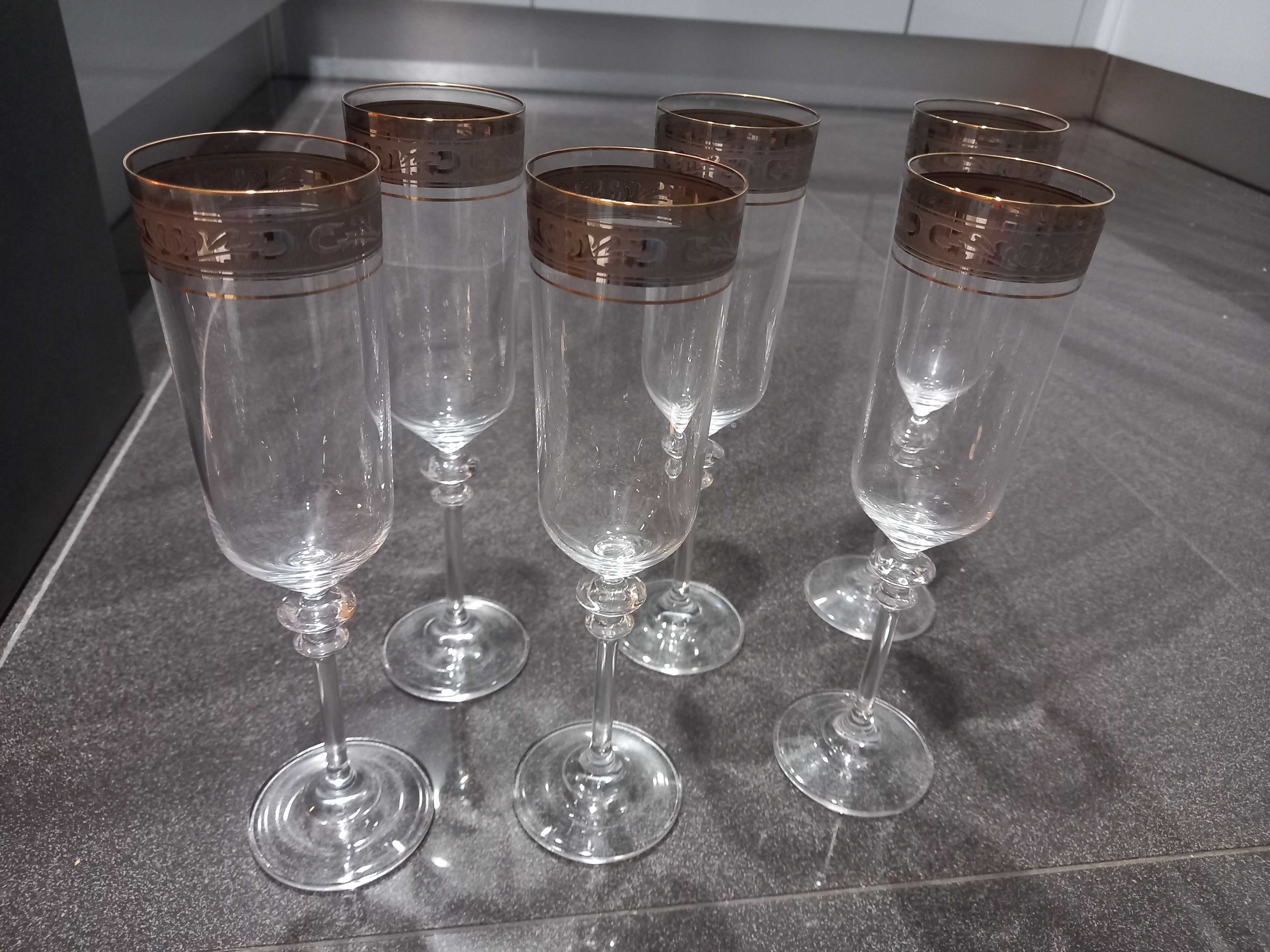 Kieliszki, zestaw kieliszków do szampana Combi Cannes, 6 sztuk