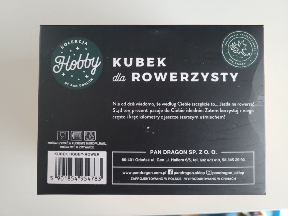 Kubek rowerzysty prezent rower ceramiczny