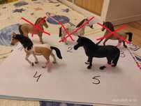 Konie SCHLEICH, wiele rodzajów, używane - konie, kucyki