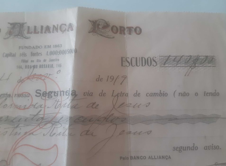 Letra de Câmbio Centenária