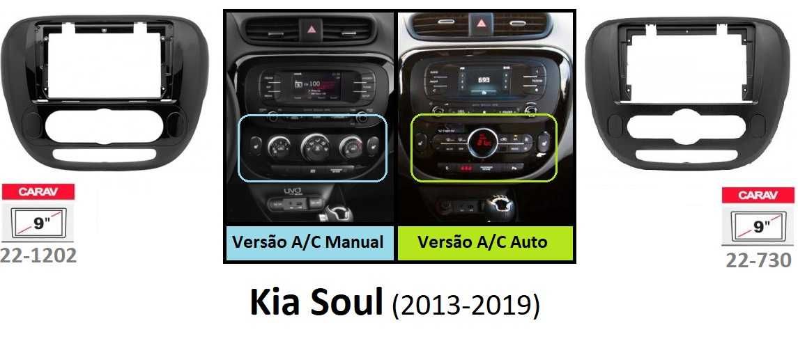 (NOVO) Rádio 2DIN • Kia SOUL (Desde 2008 até 2019) • Android [4+32GB]