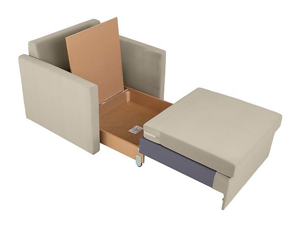 Sofa jednoosobowa Bunio Beżowa młodzieżowa BRW, Black Red White