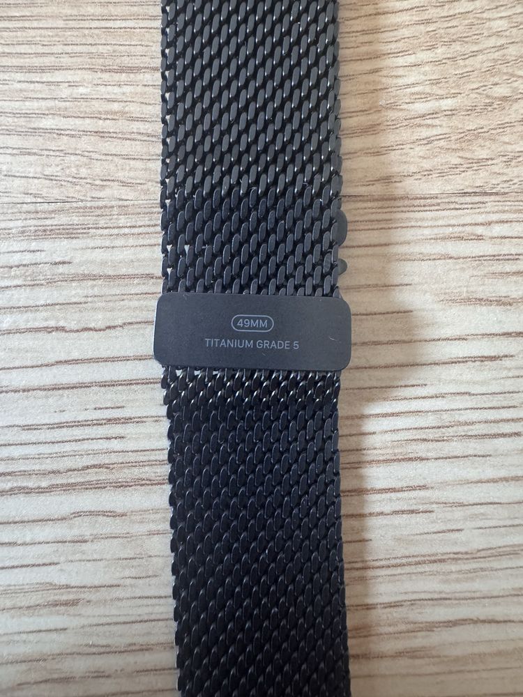 Milanese Titanium Ultra Loop - Bracelete Apple Watch Preta