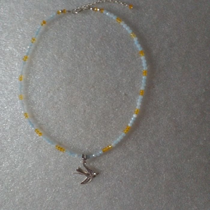 кольє чокер з натурального каміння