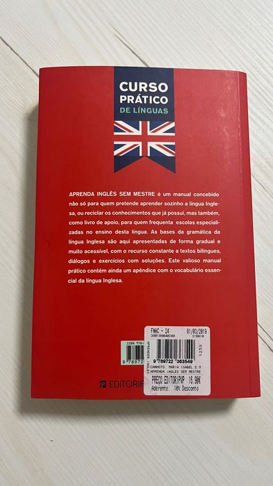 Livro "Aprenda Inglês Sem Mestre" | 14ª Edição | Editorial Presença