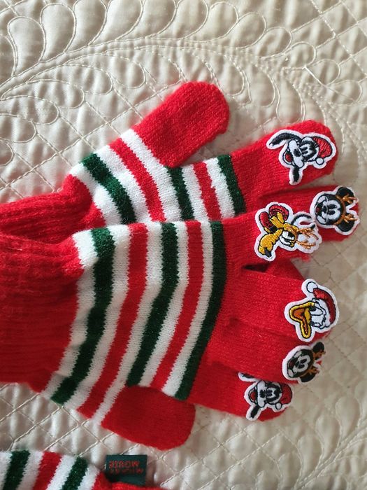 luvas de menina natal disney novas