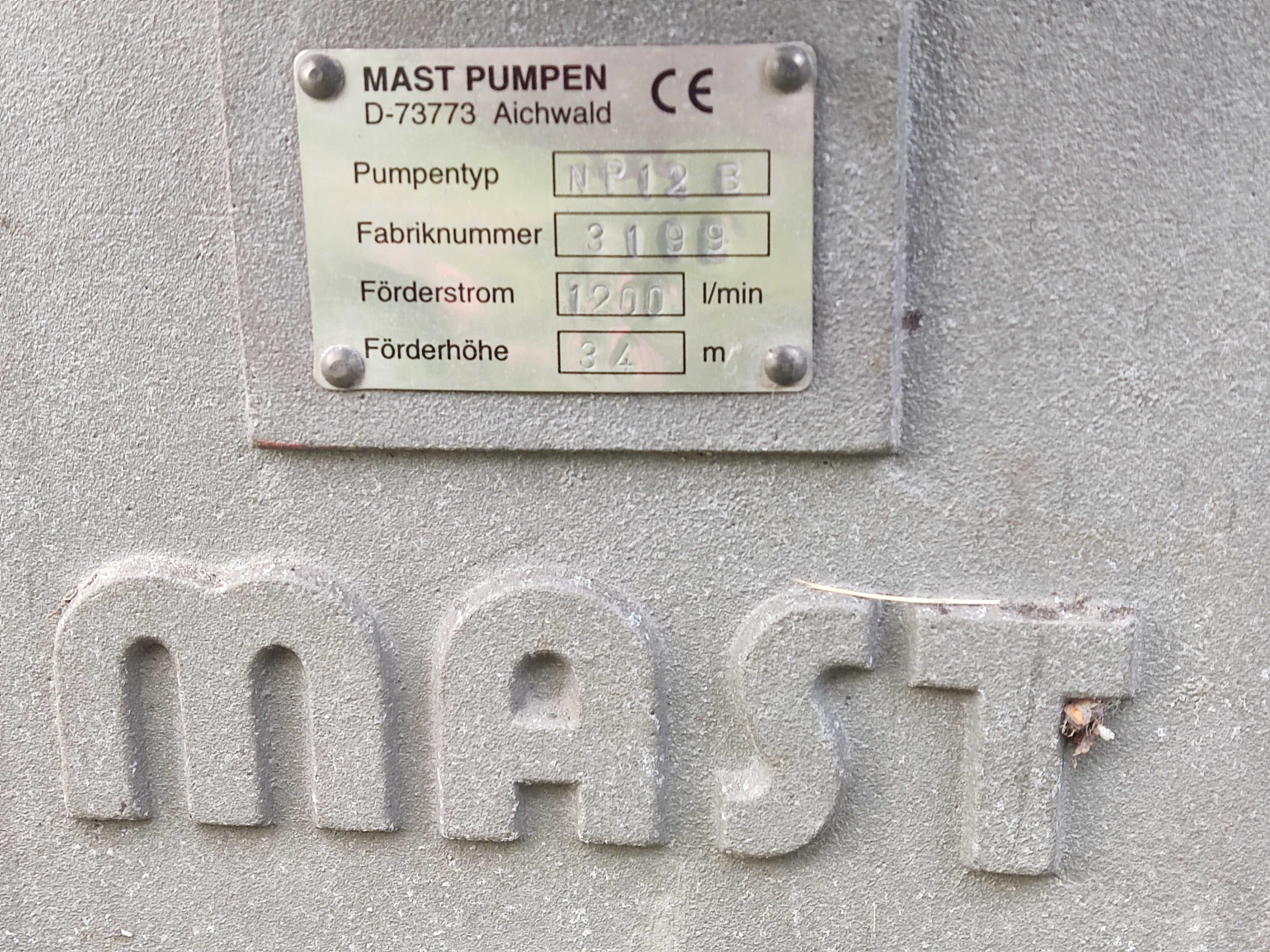 Motopompa Pompa MAST Silnik Briggs