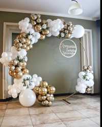 Ścianka do zdjęć dekoracje balonowe komunia chrzest studniówka wesele