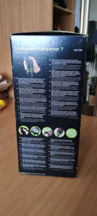 Braun MQ785 Multi Quick Hand Blender, 750 Watt Silver Black