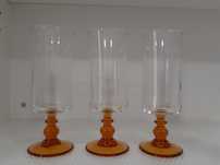 3 copos / flutes de champanhe  vintage