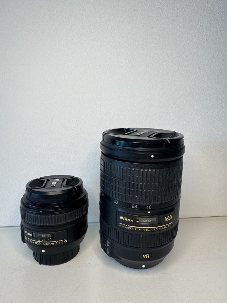 Nikon D5200 + 2 obiektywy (50mm 1.8G + 18-300mm)