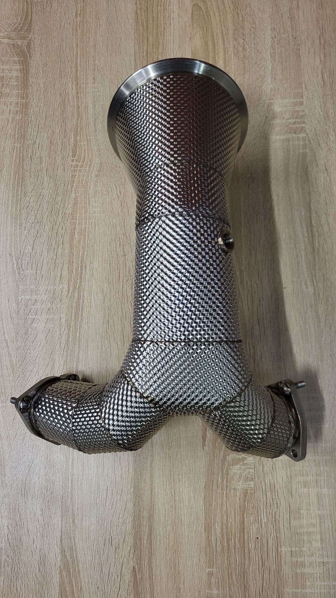 Даунпайп AUDI S4 S5 B9 F5 3.0T Downpipe HEAT SHIELD